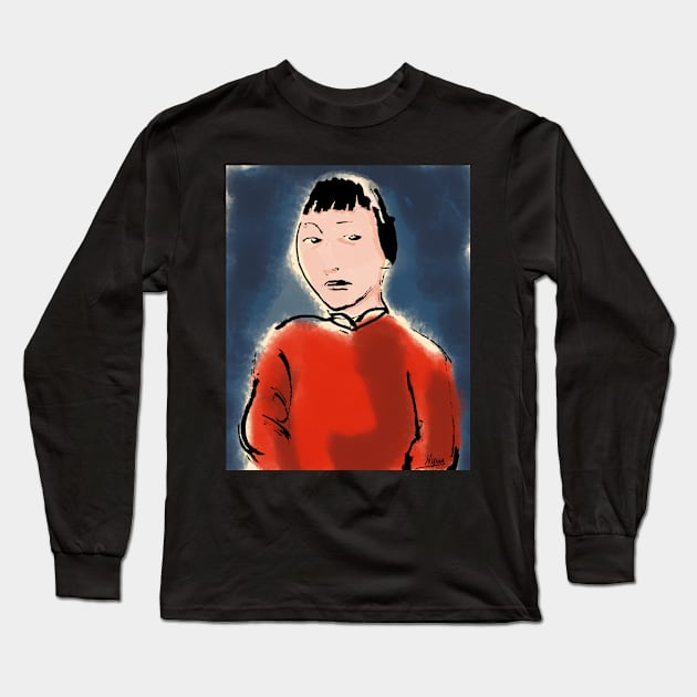 Beautiful girl Long Sleeve T-Shirt by NYWA-ART-PROJECT